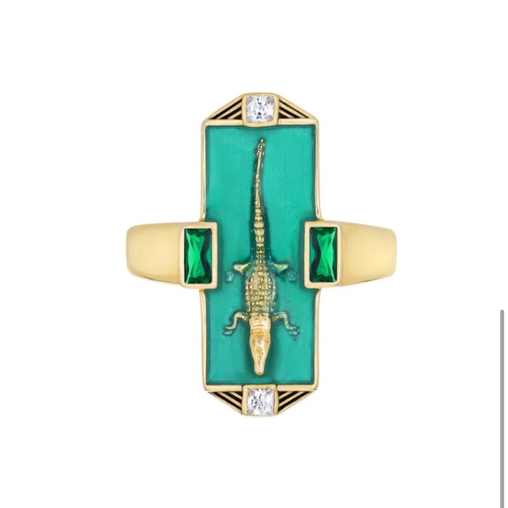 NWT Little Rooms Alligator ring